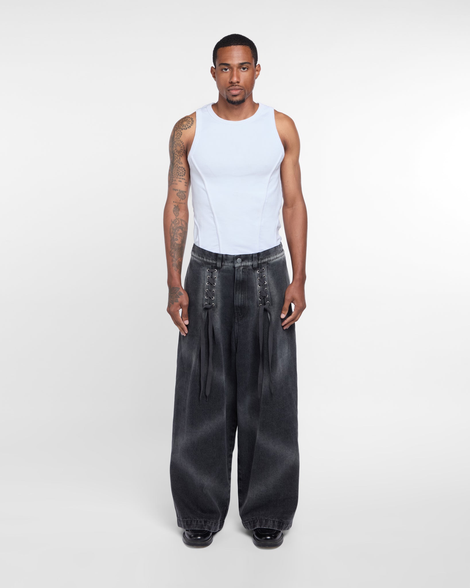 PAS Denim Barrettes (Grey)