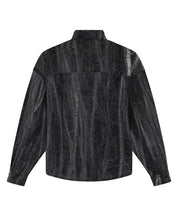 Marbled Cloth Long Sleeve Shirt (Grey / Multi)