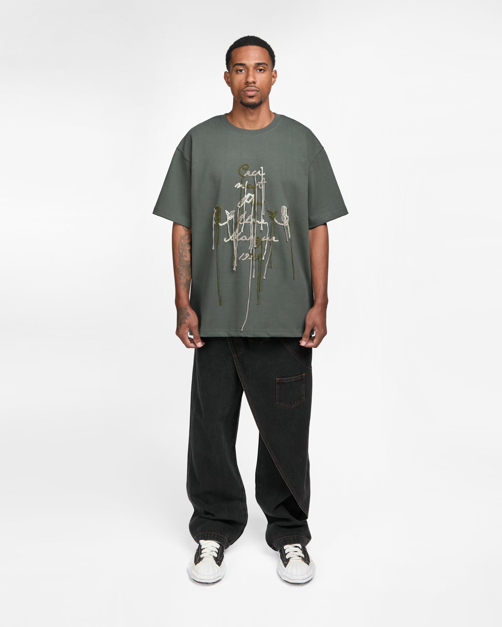 Hand-Stitched Embroidery Ceci Tee