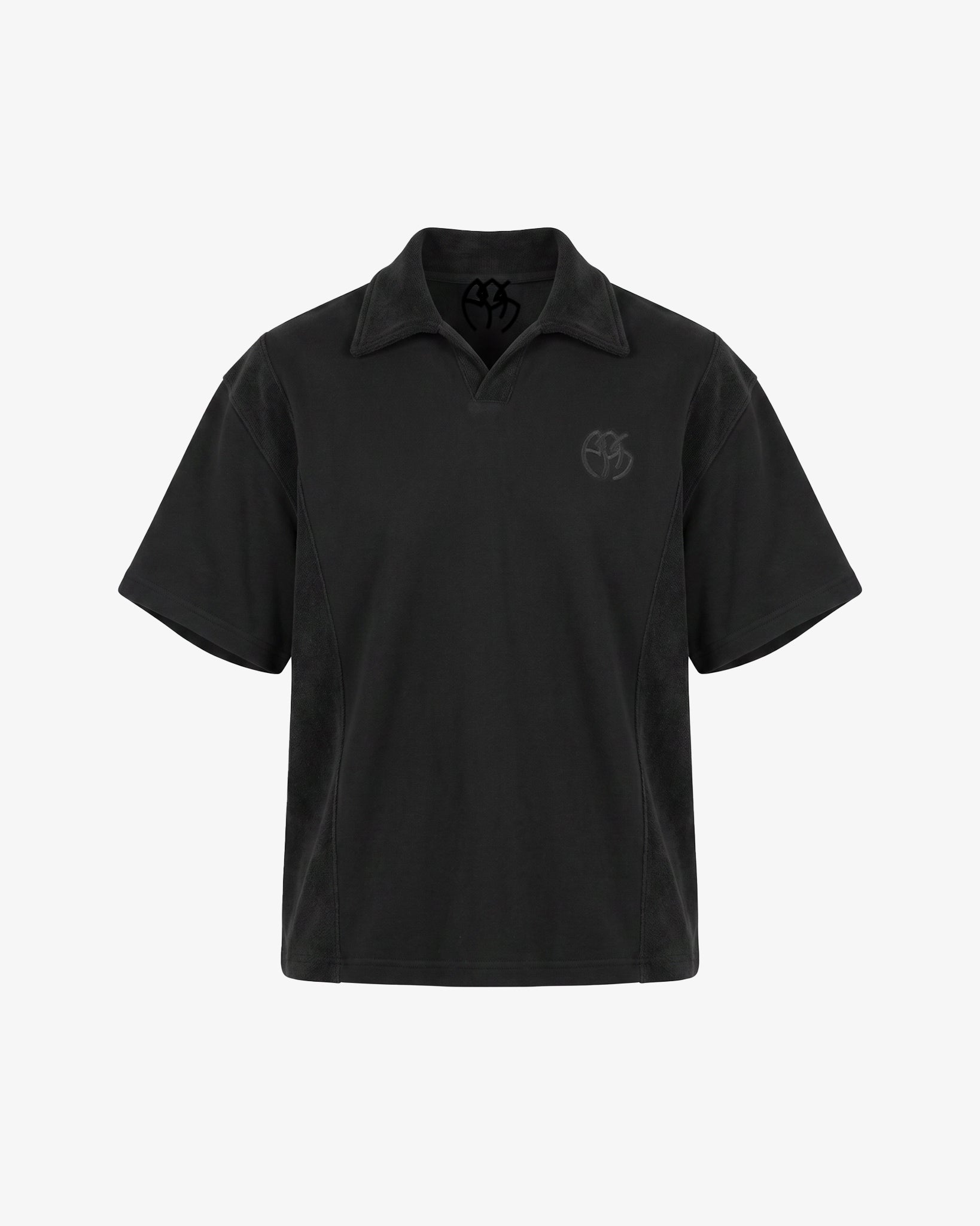 Oversized Box Polo (Jet Black)