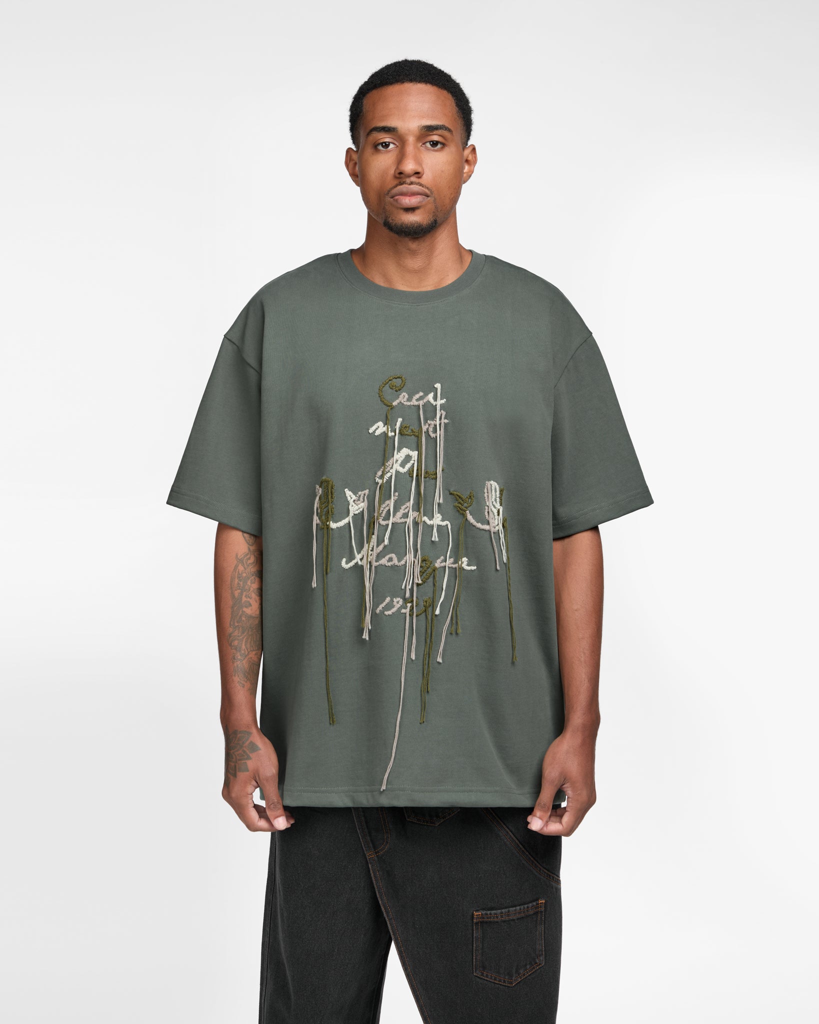 Hand-Stitched Embroidery Ceci Tee