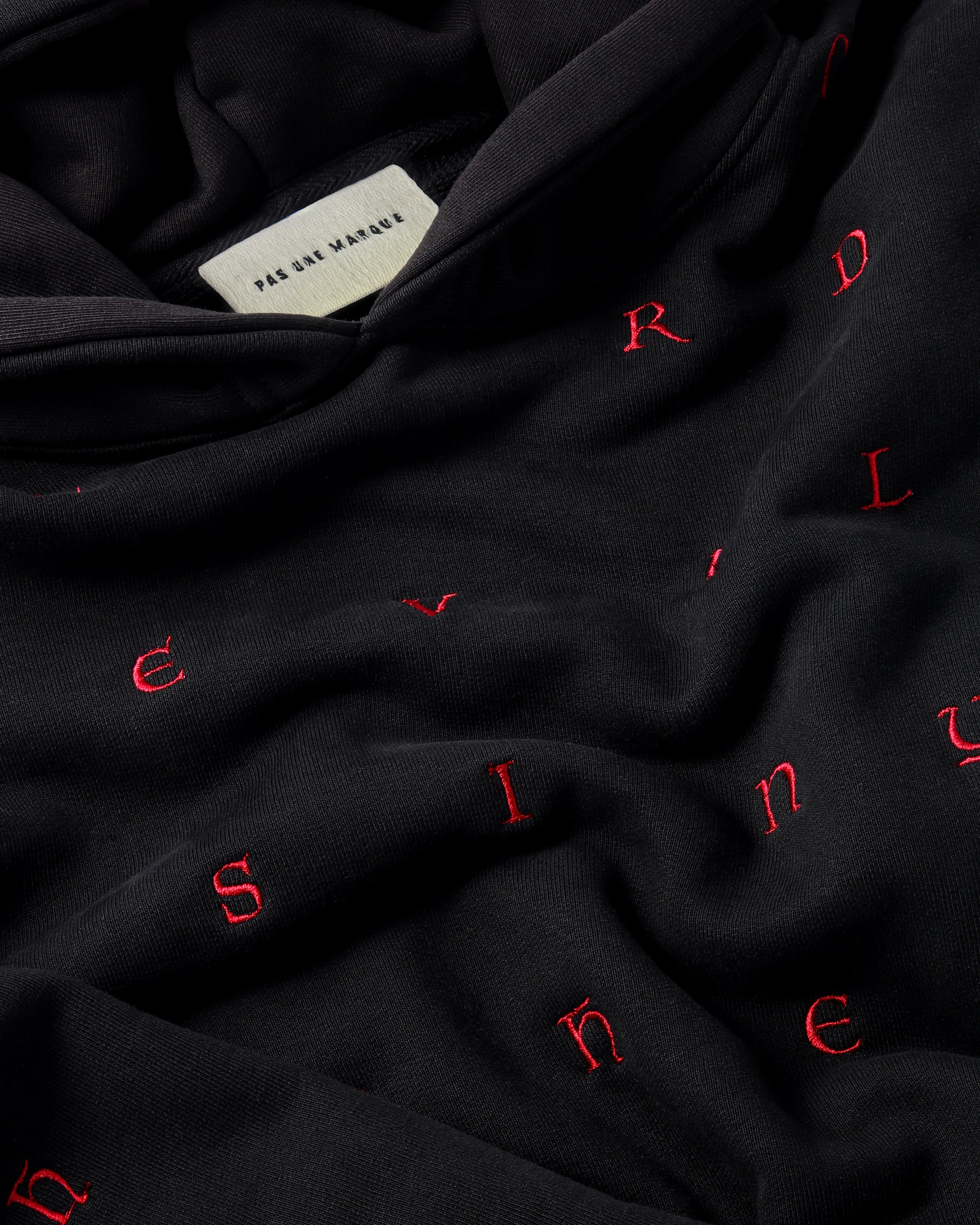 Devil's In The Details Hoodie (Black / Red)