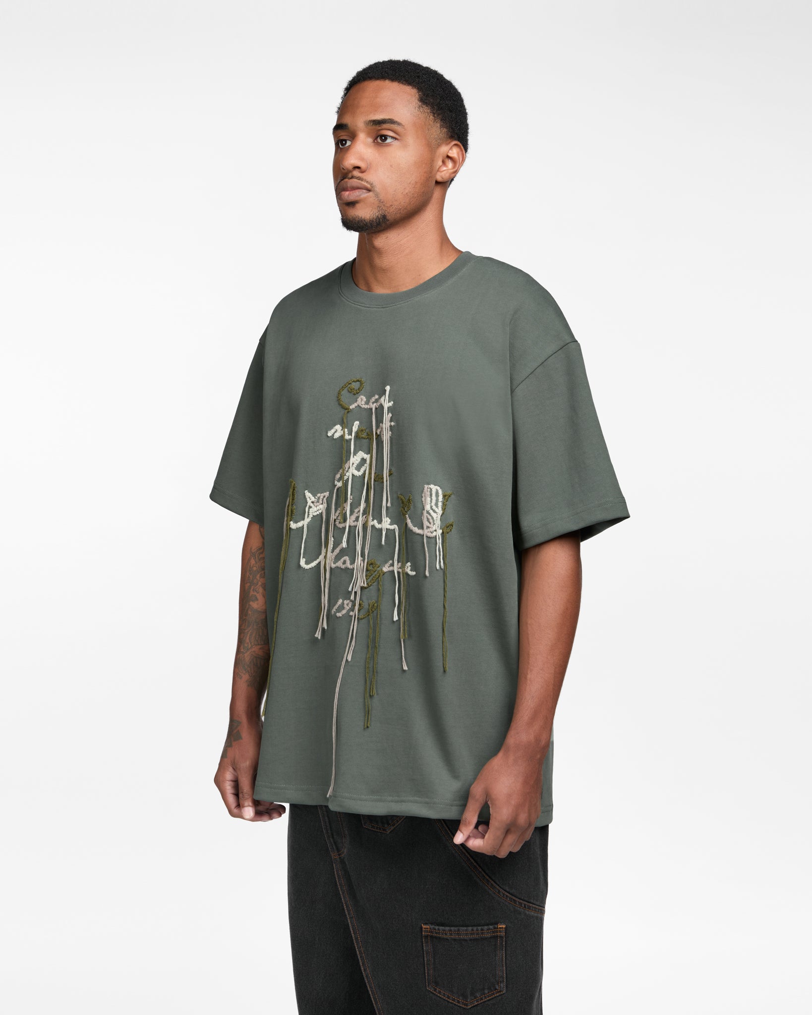 Hand-Stitched Embroidery Ceci Tee