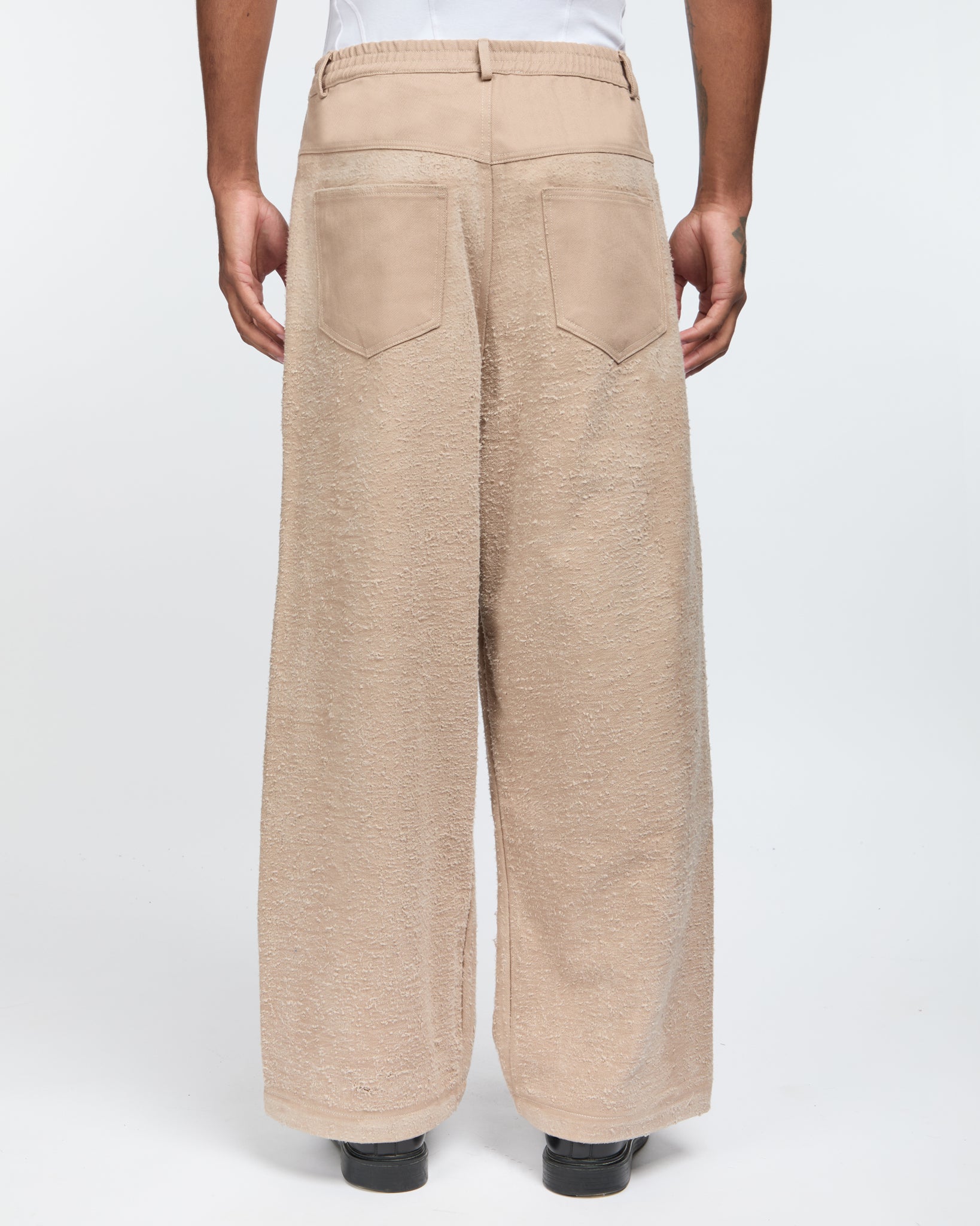 Double-Panelled Distressed Denim
