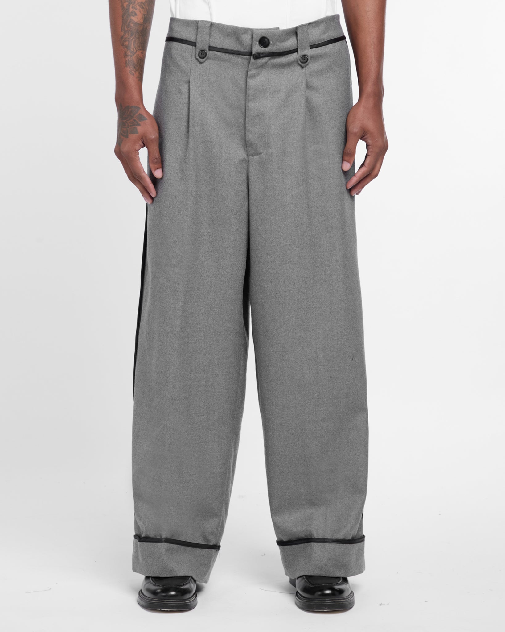 Bias Tailored Trousers (Grey)