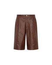 Vegan Leather Baggy Shorts