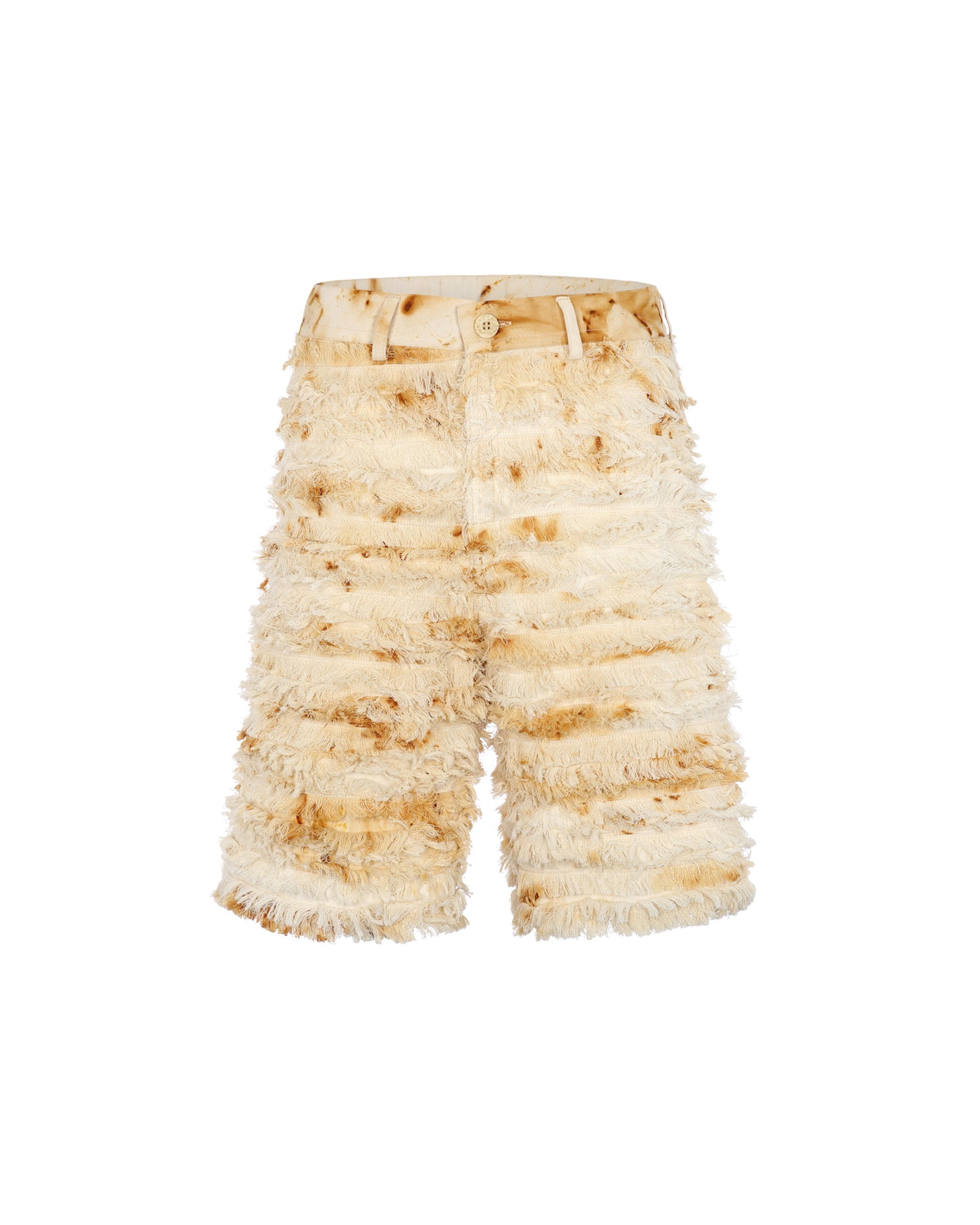 Distressed Rust Baggy Shorts