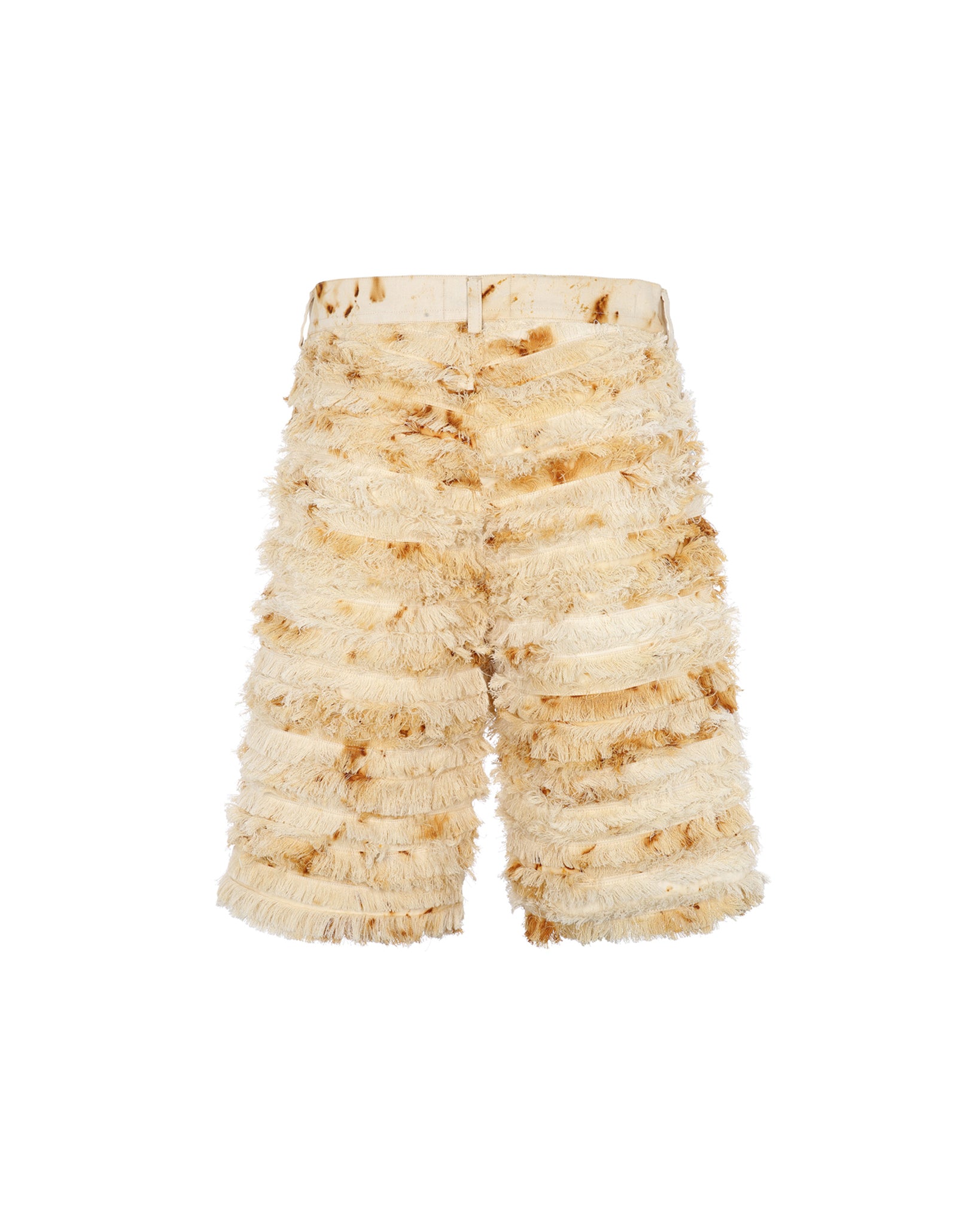 Distressed Rust Baggy Shorts