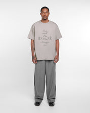 Ceci N'est Pas Une Marque Buttons Tee Shirt (Grey)