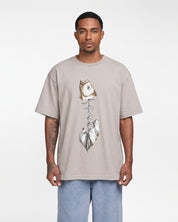 Spine Tee Shirt (Light Grey)