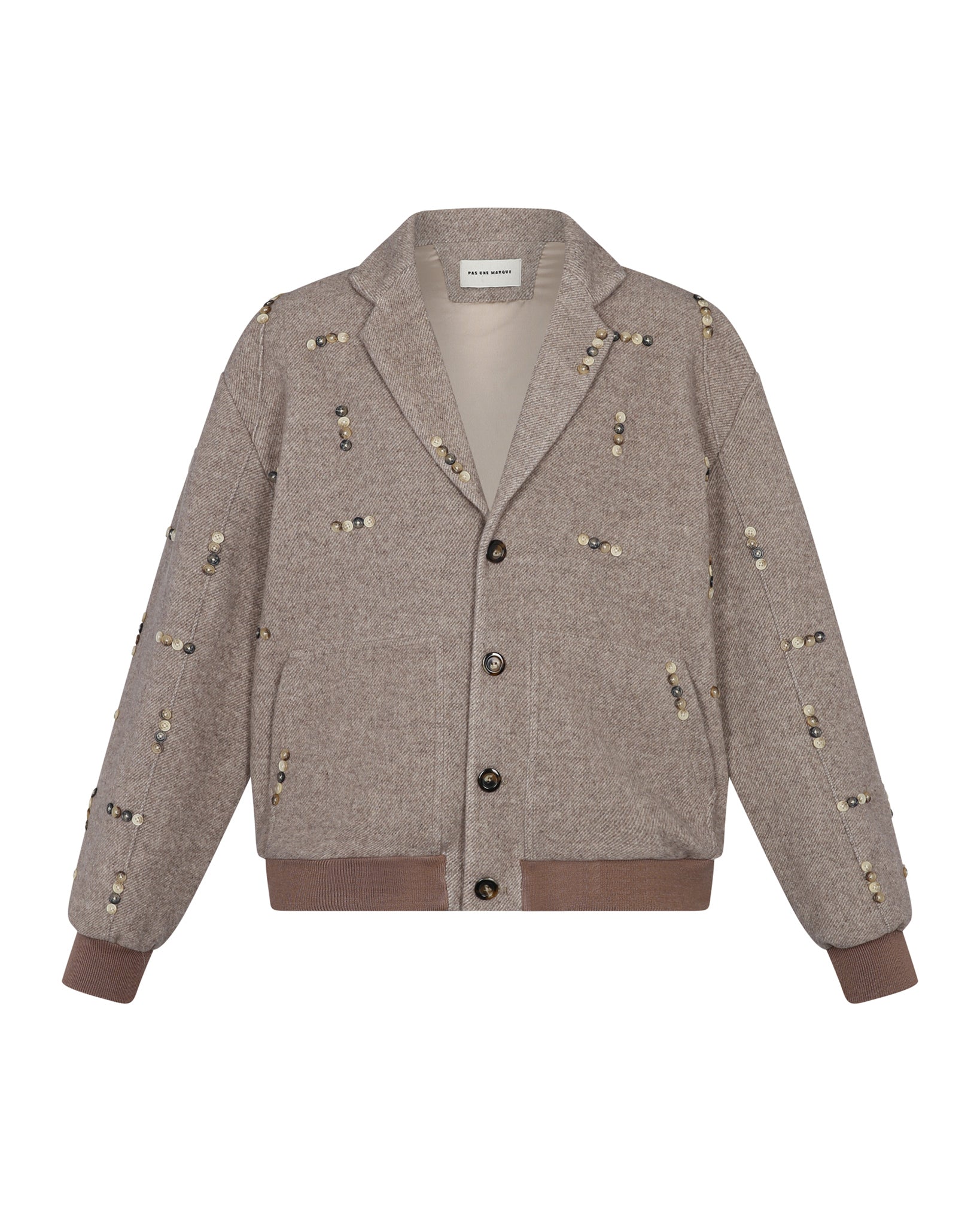 Button Pattern Jacket (Beige)