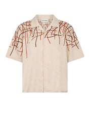 Linen Shirt Rooted Embroidery