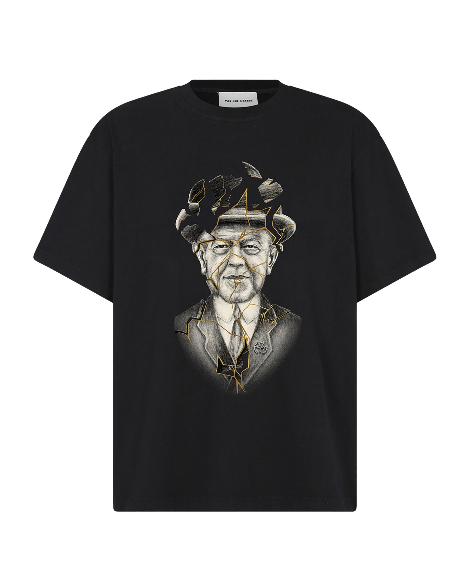 Magritte Foil Tee Shirt (Black)