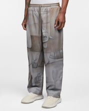 Printed Mesh Tracksuit Pants