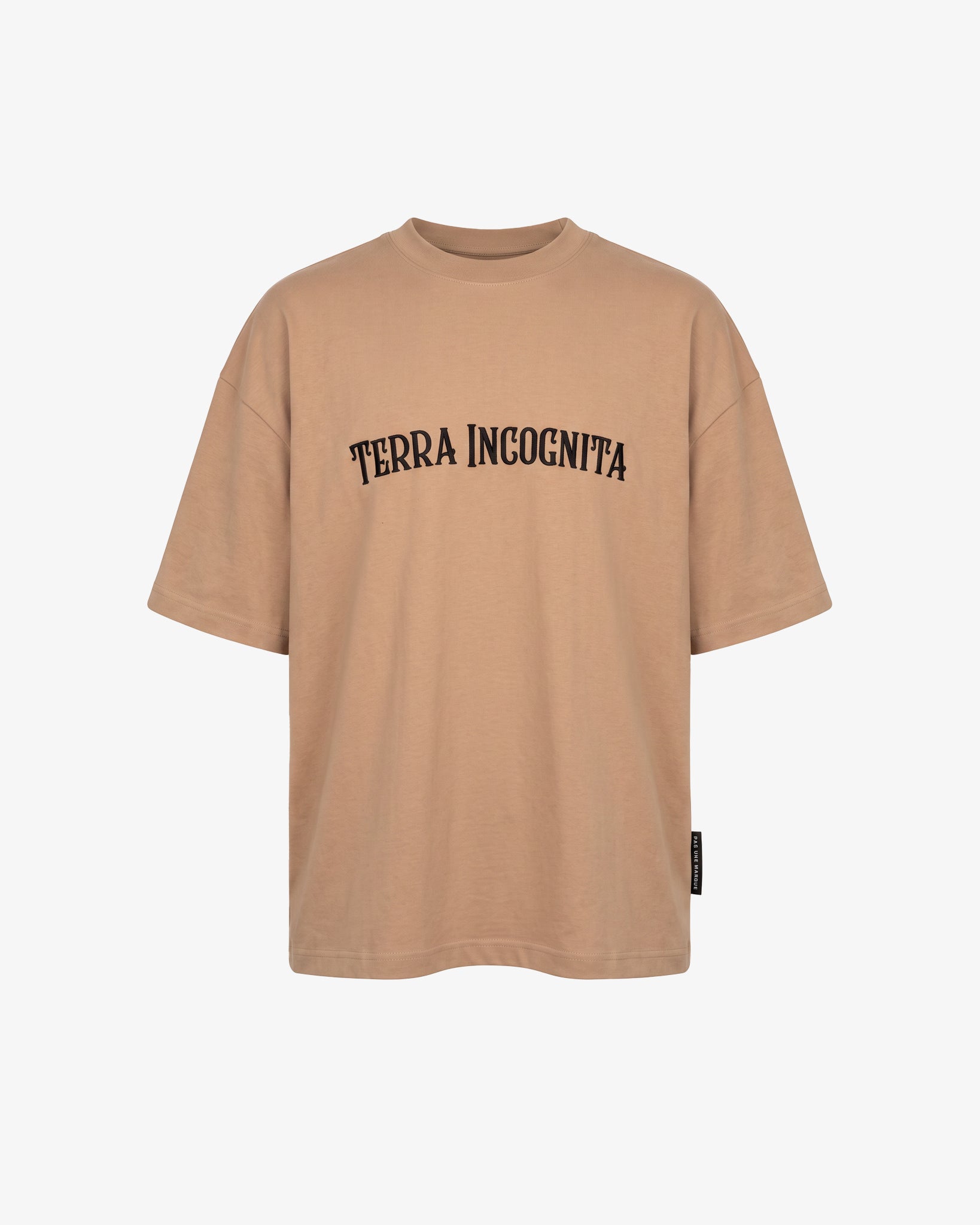 Terra Incognita Embroidered Tee Shirt (Camel)