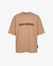 Terra Incognita Embroidered Tee Shirt (Camel)