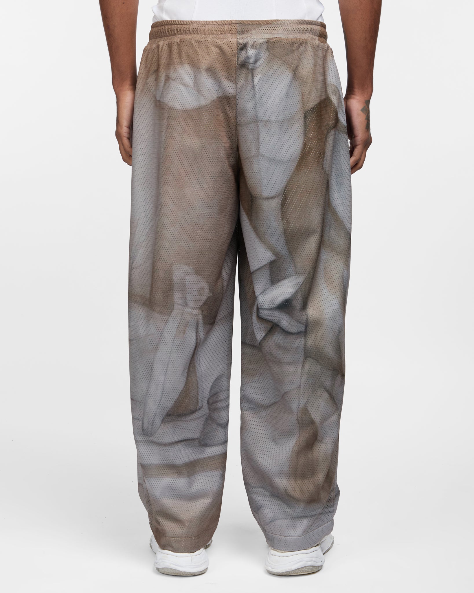 Printed Mesh Tracksuit Pants