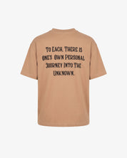 Terra Incognita Embroidered Tee Shirt (Camel)