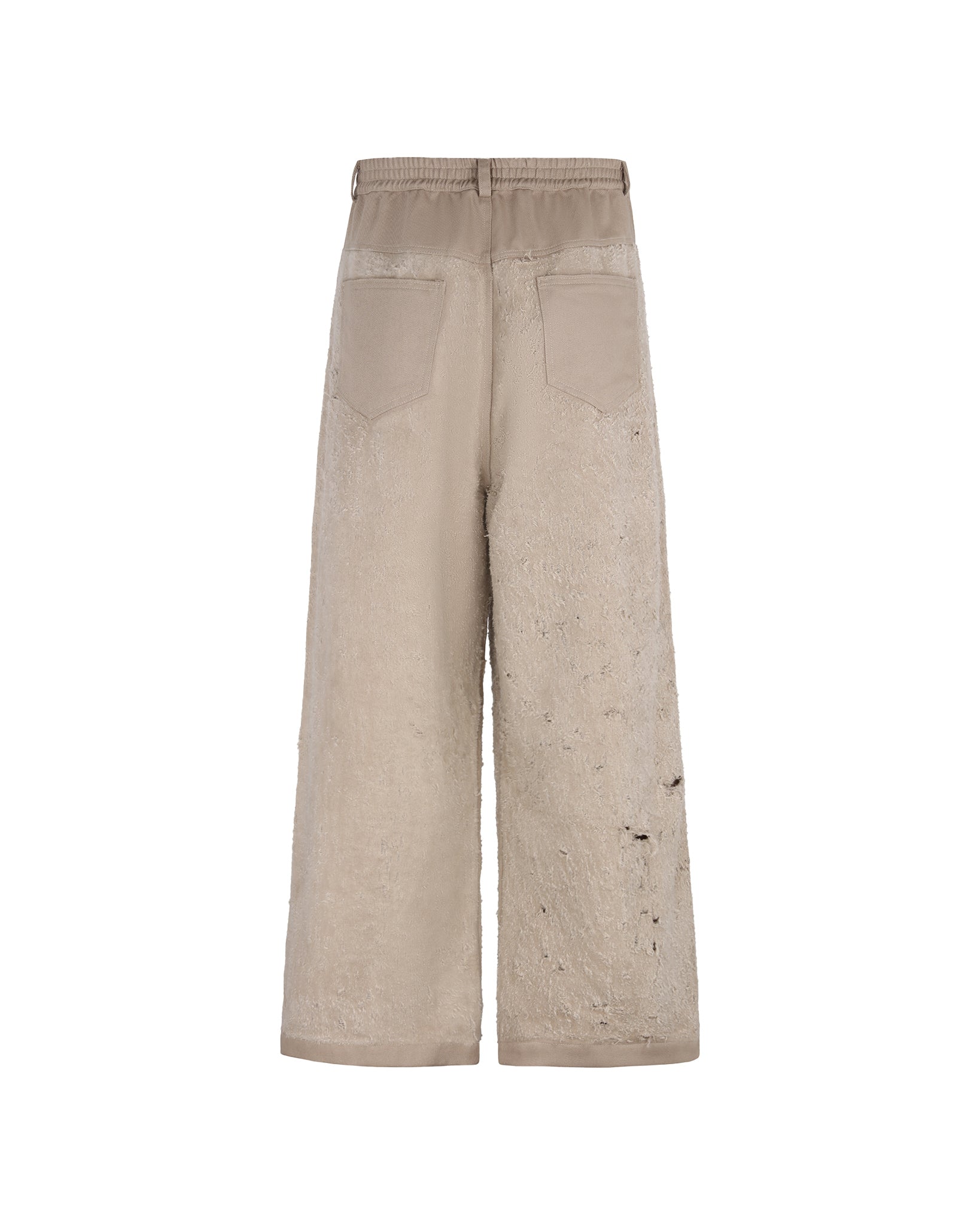 Double-Panelled Distressed Denim