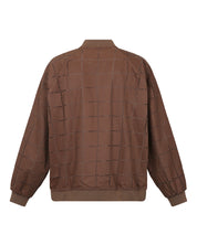 Laser-Cut Dots Bomber Jacket