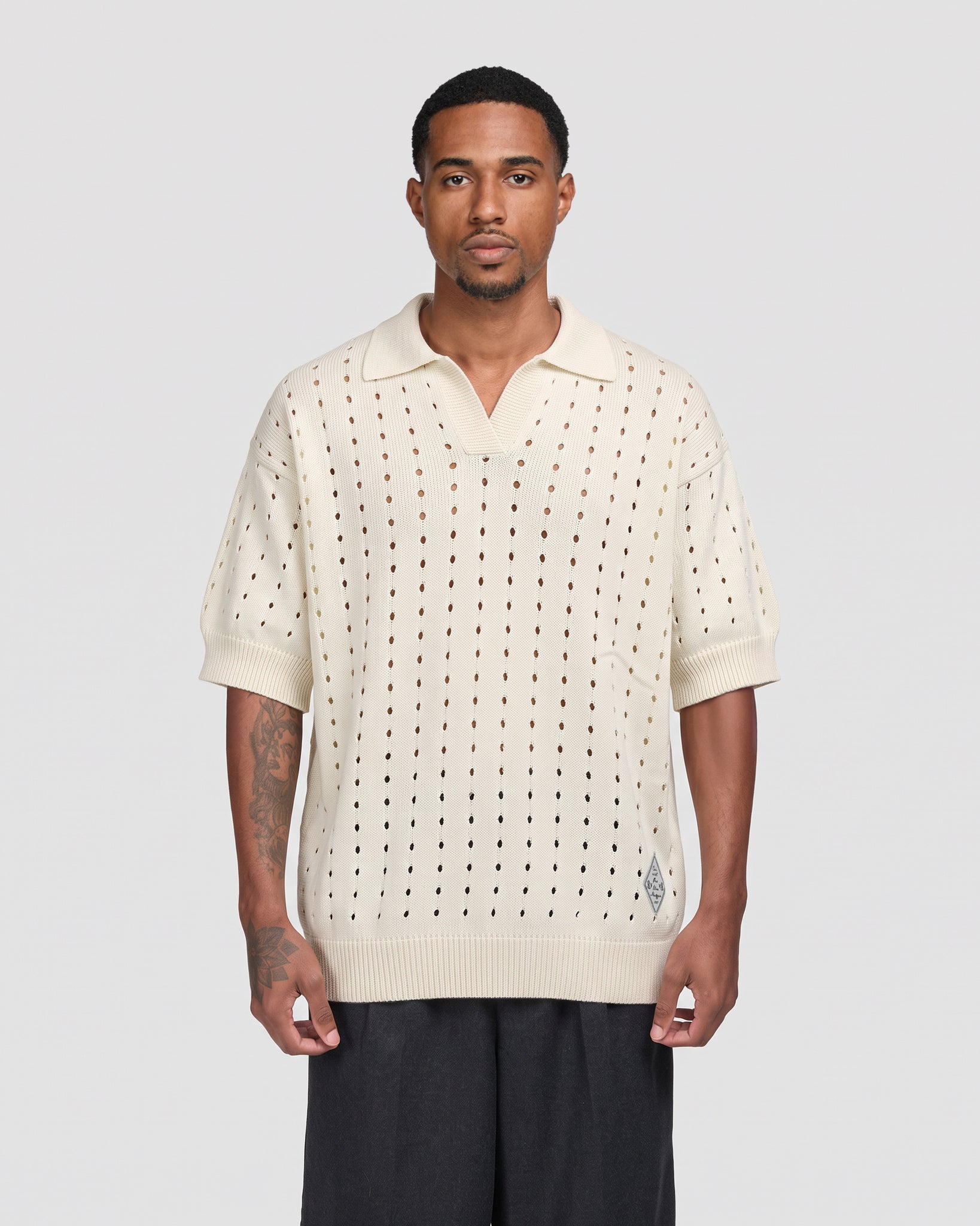 Knitted Polo Cream