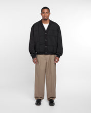 Paneled Cardigan (Black)