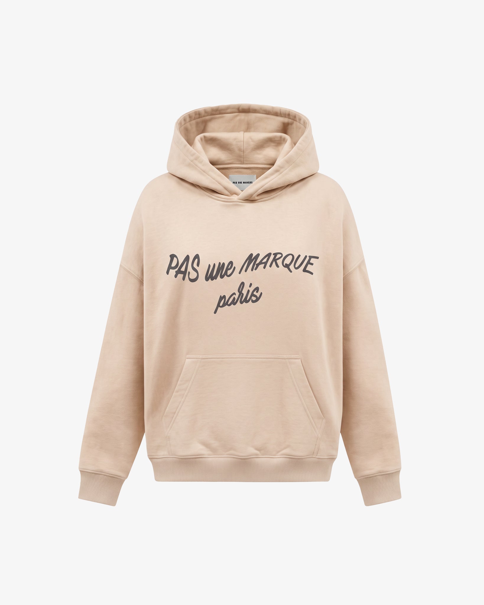 Oversized Hoodie Cursive (Beige)