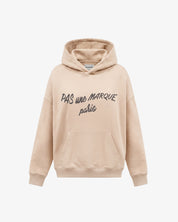 Oversized Hoodie Cursive (Beige)