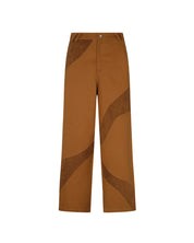 Suede Denim Trousers (Camel)