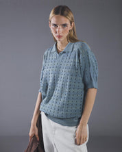 Knitted Polo (Green)