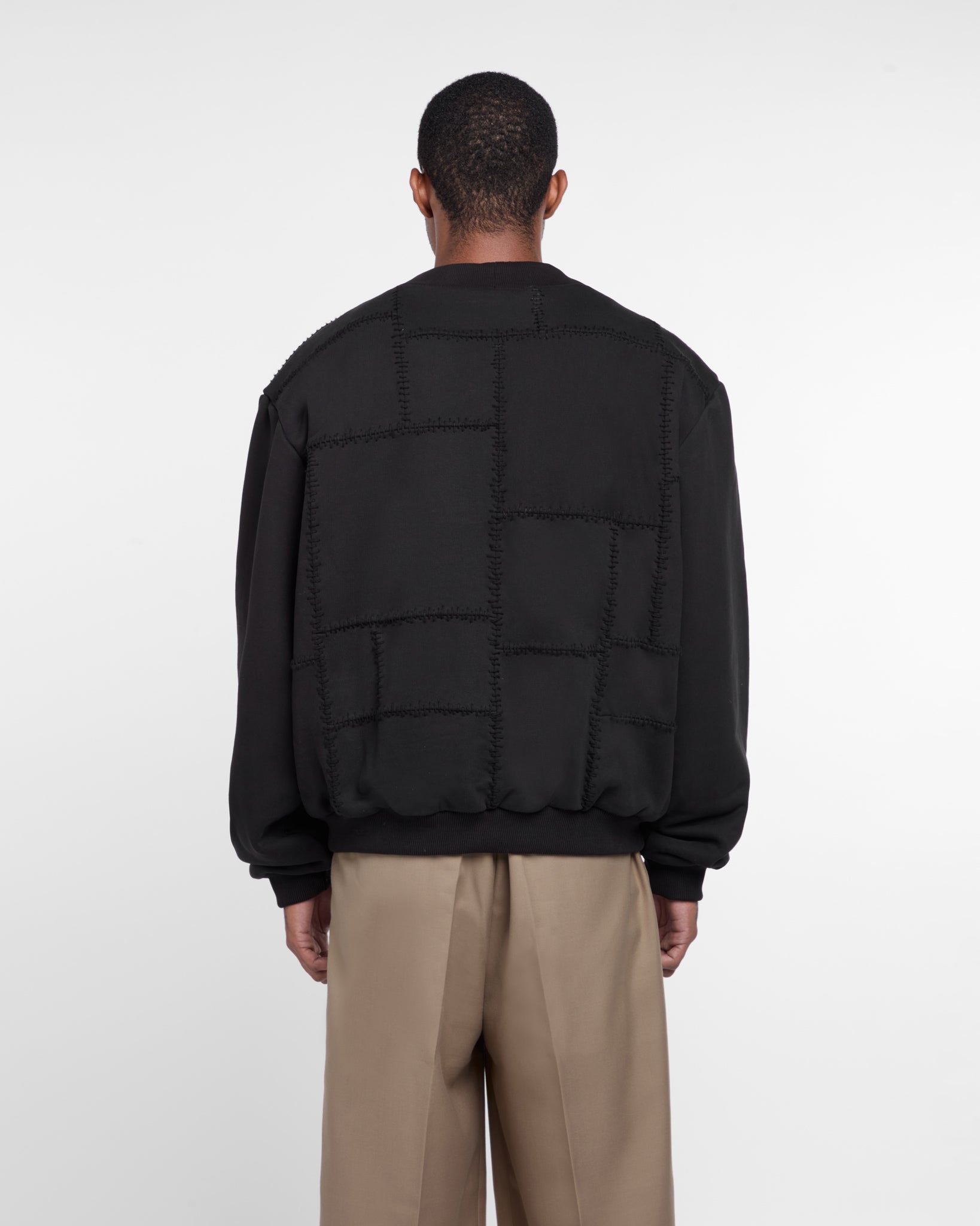 Paneled Cardigan (Black)