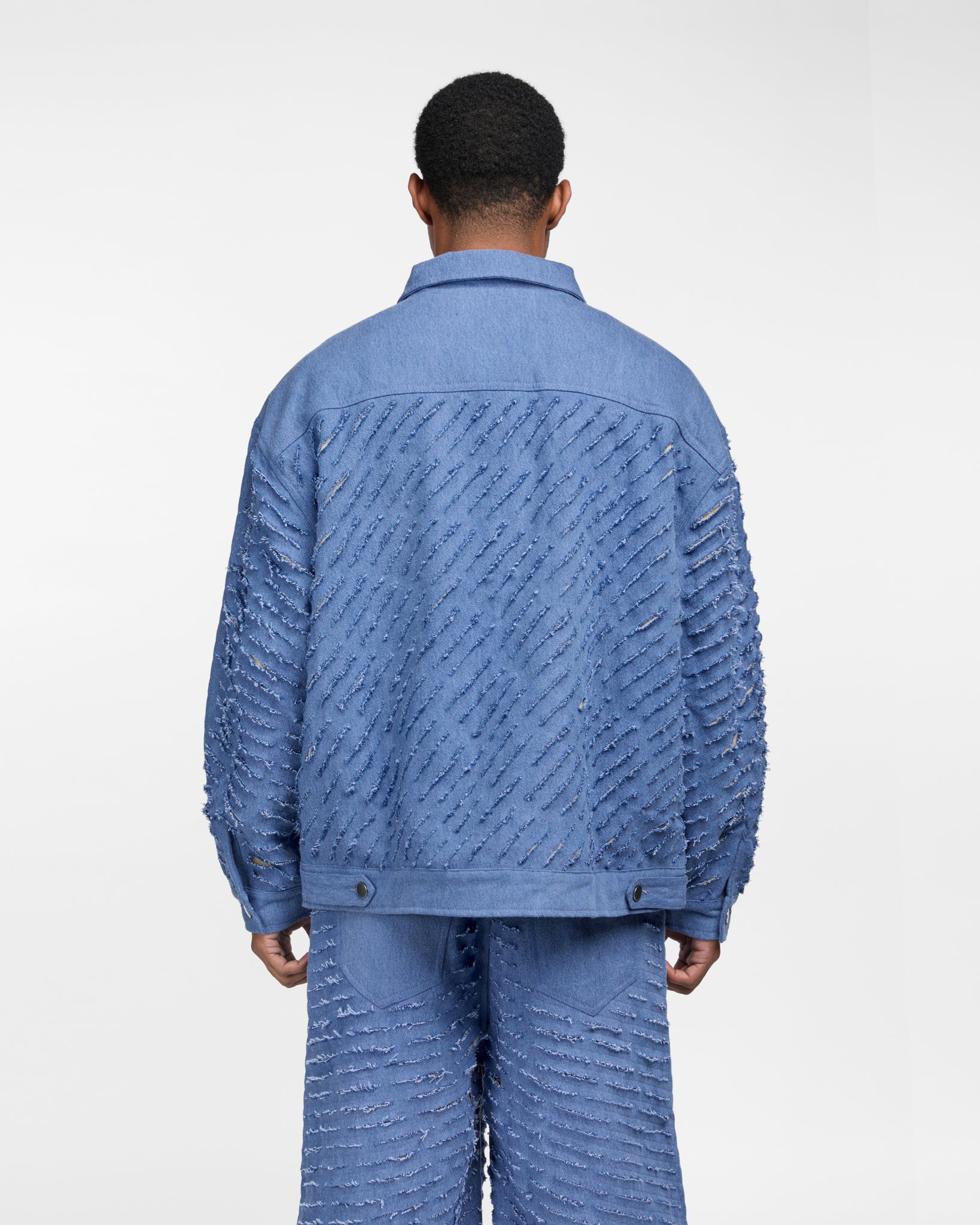 Cut Through Denim Jacket