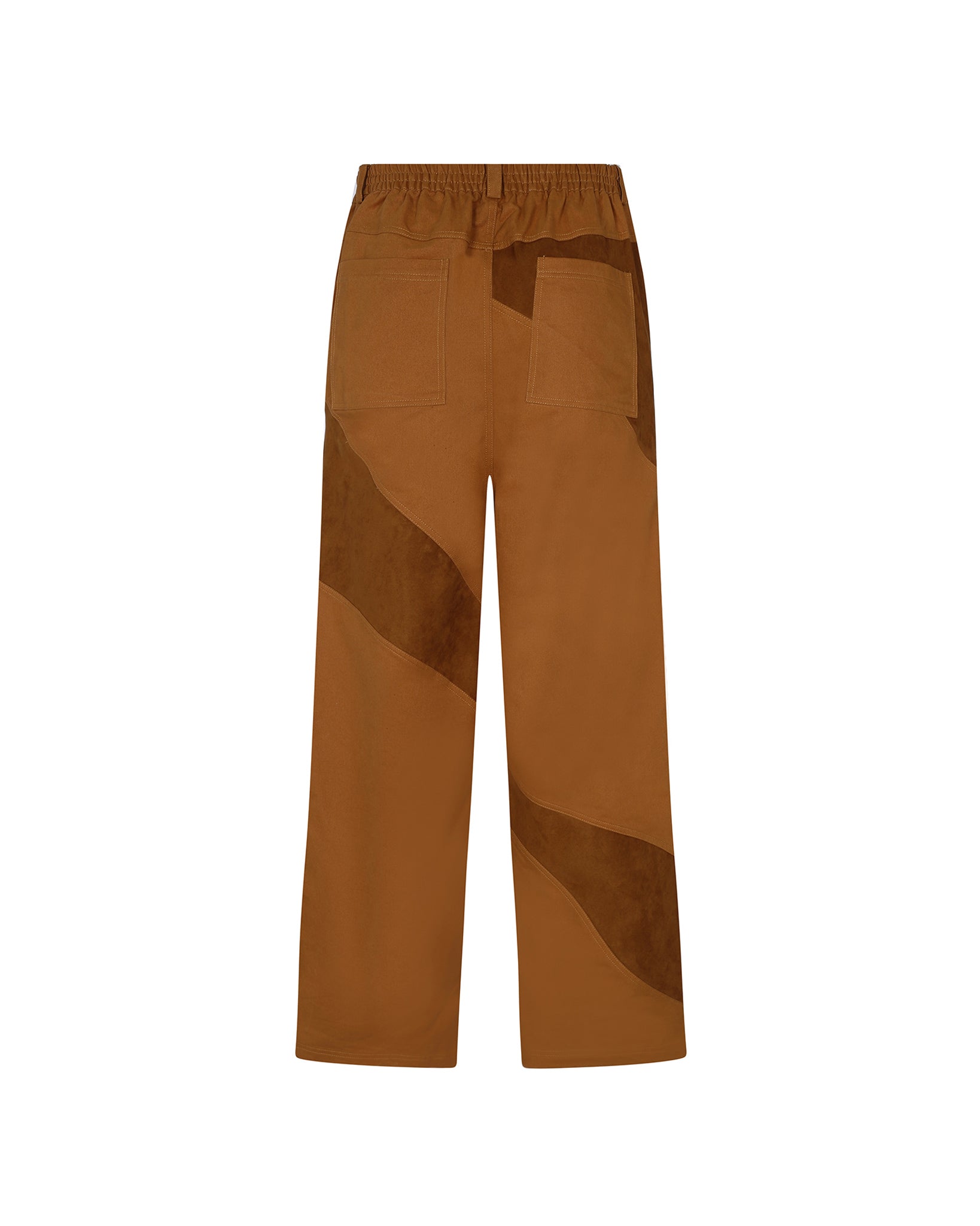 Suede Denim Trousers (Camel)