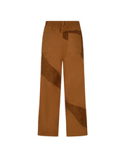 Suede Denim Trousers (Camel)