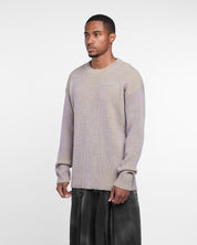 Knitted Sweatshirt Long Sleeve (Grey)