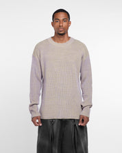 Knitted Sweatshirt Long Sleeve (Grey)
