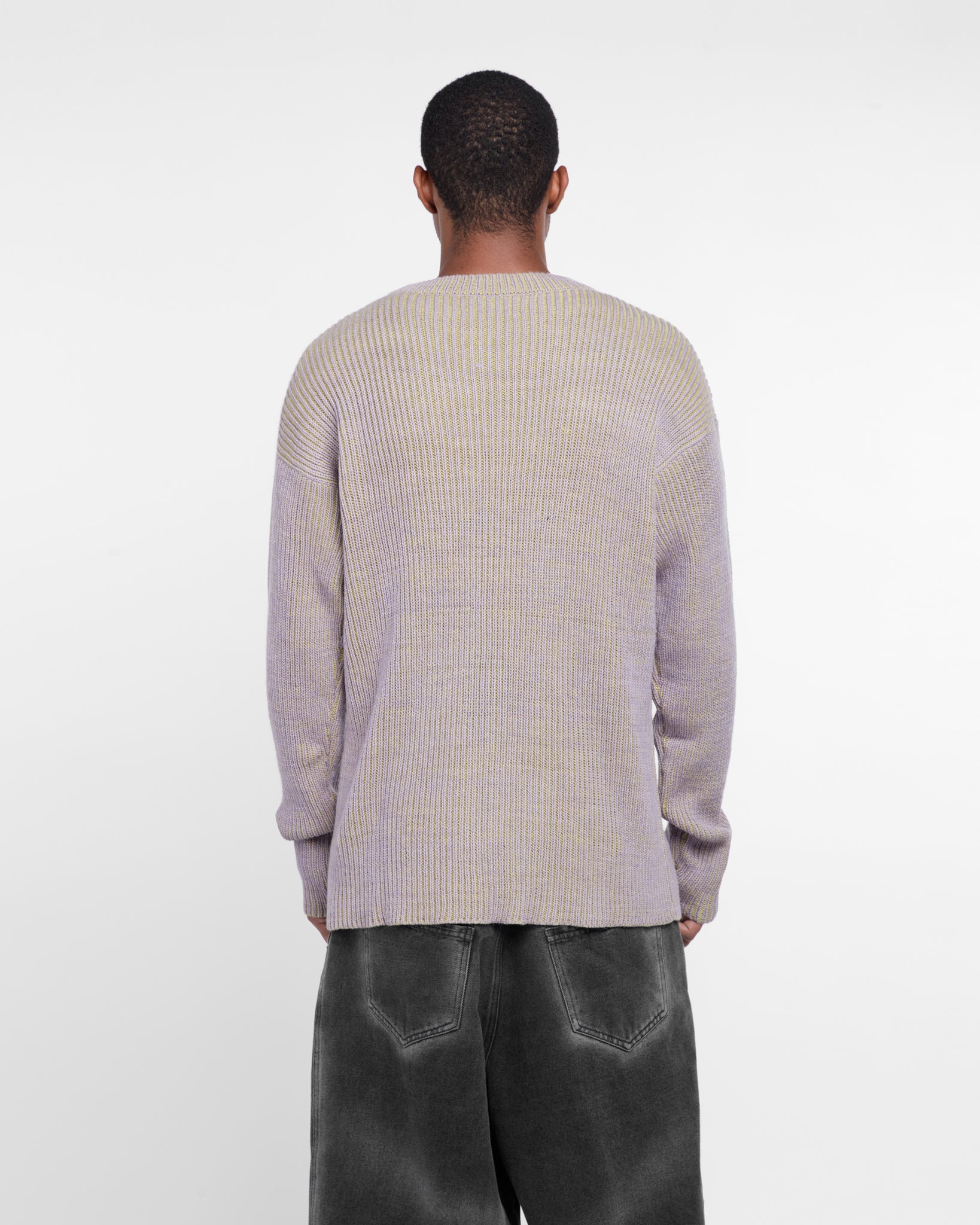 Knitted Sweatshirt Long Sleeve (Grey)