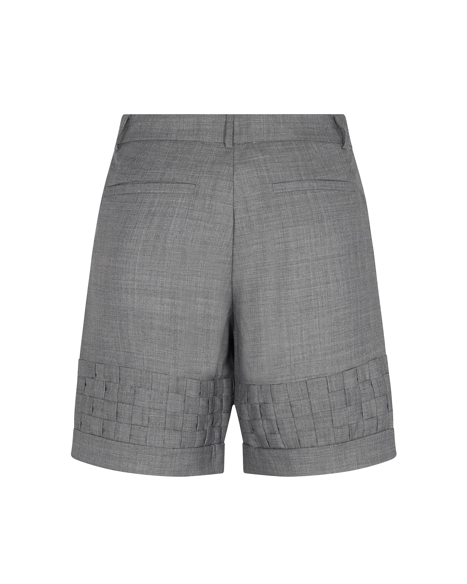 Basket Woven Shorts (Grey)