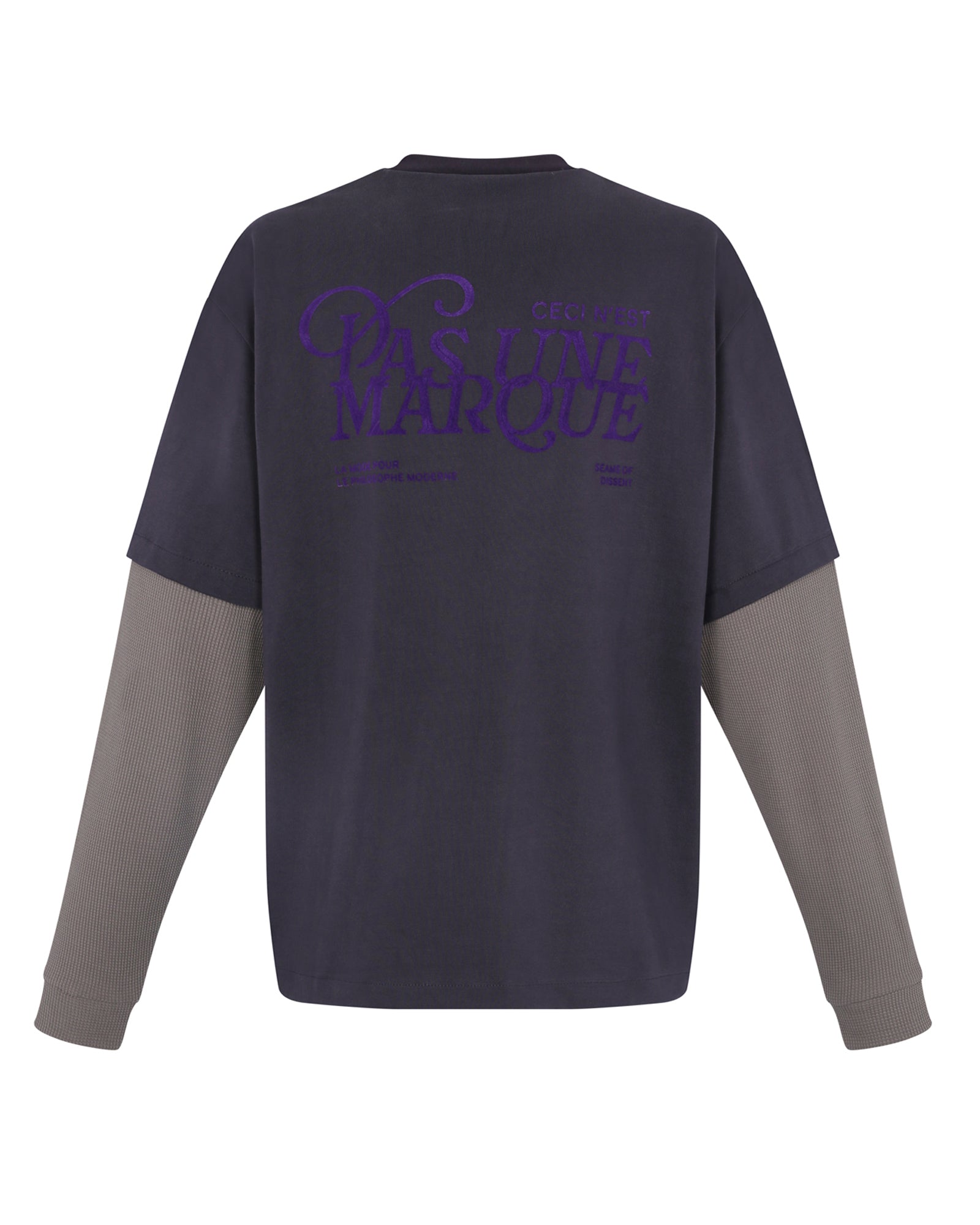 Double Sleeve Tee Shirt L/S (Blue/Grey)