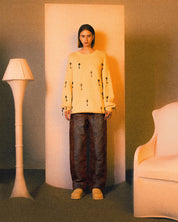 Knitted Sweatshirt Multi-Key (Raw White)