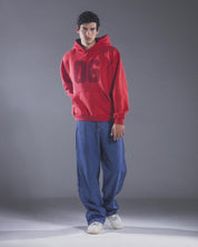 Side-Panelled Embroidered Denim (Blue)