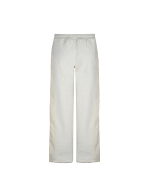 Bi-Fabric Relaxed Pants (Antique White)