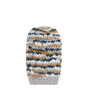 Knitted Puff Balaclava (Cream/Smoke)