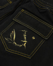 Hand-Painted Bleached Pants