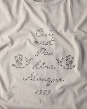 Ceci N'est Pas Une Marque Buttons Tee Shirt (Grey)