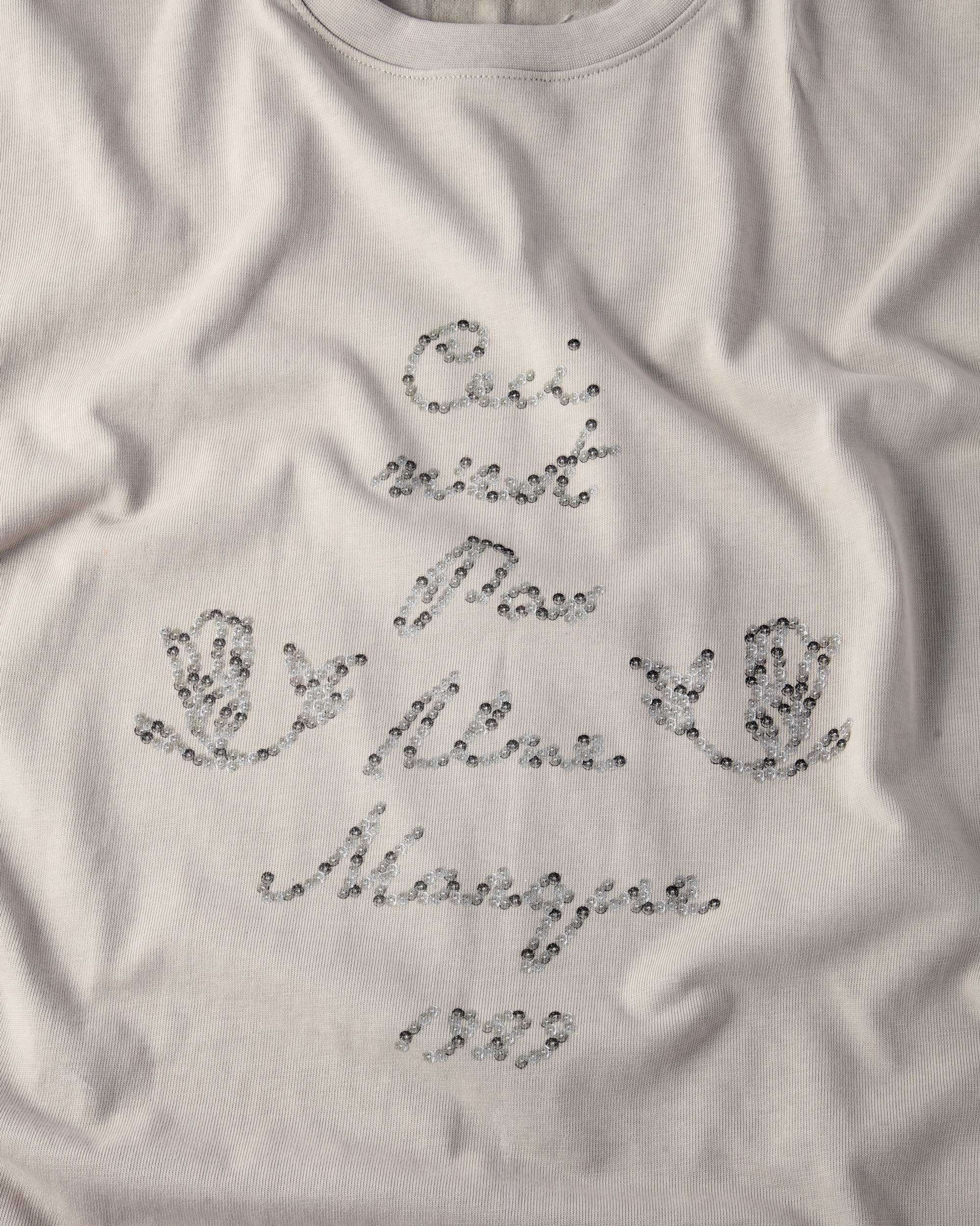 Ceci N'est Pas Une Marque Buttons Tee Shirt (Grey)