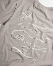 Ribbon Tee Shirt (Grey)