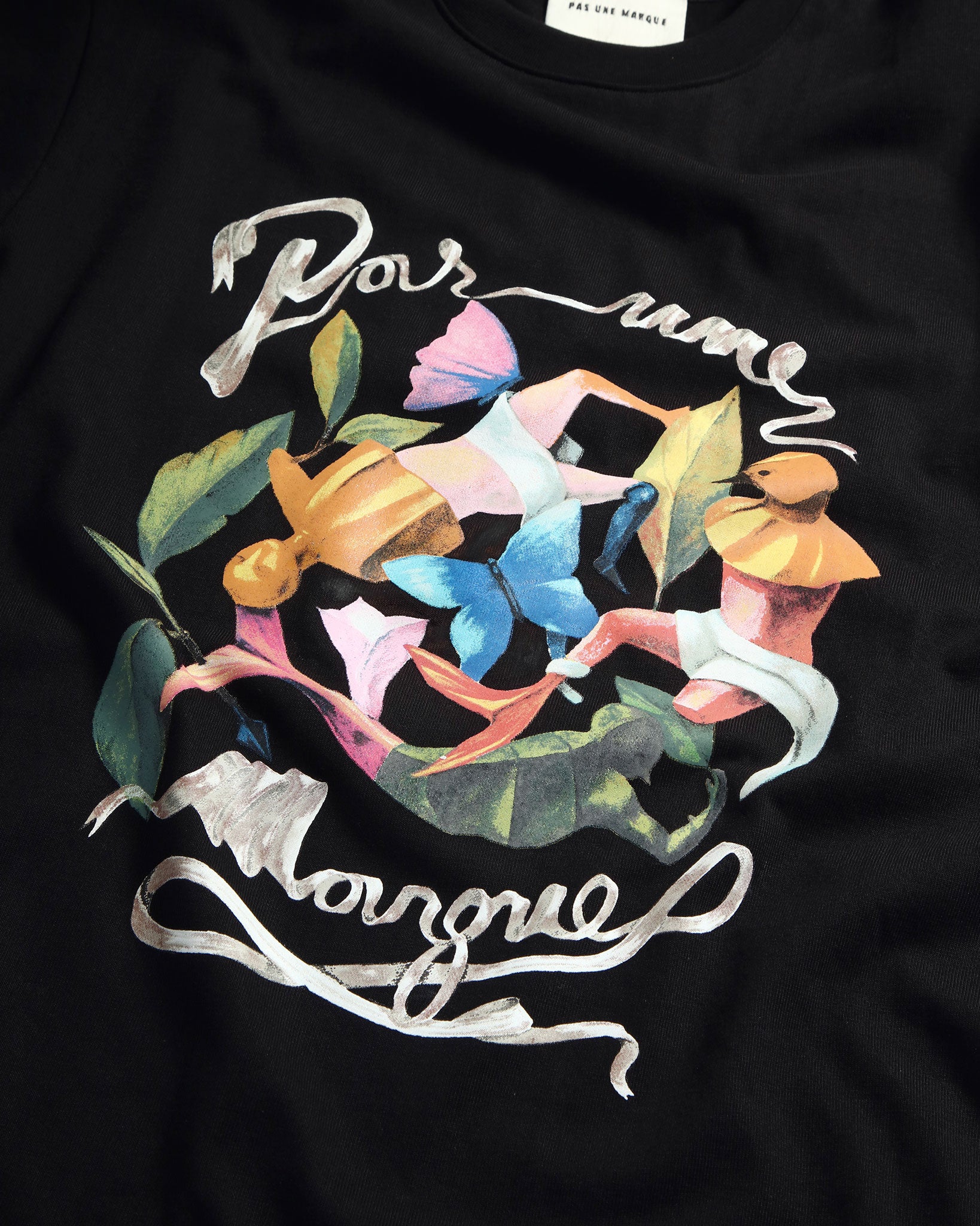 Botanical Reverie Tee Shirt (Black)