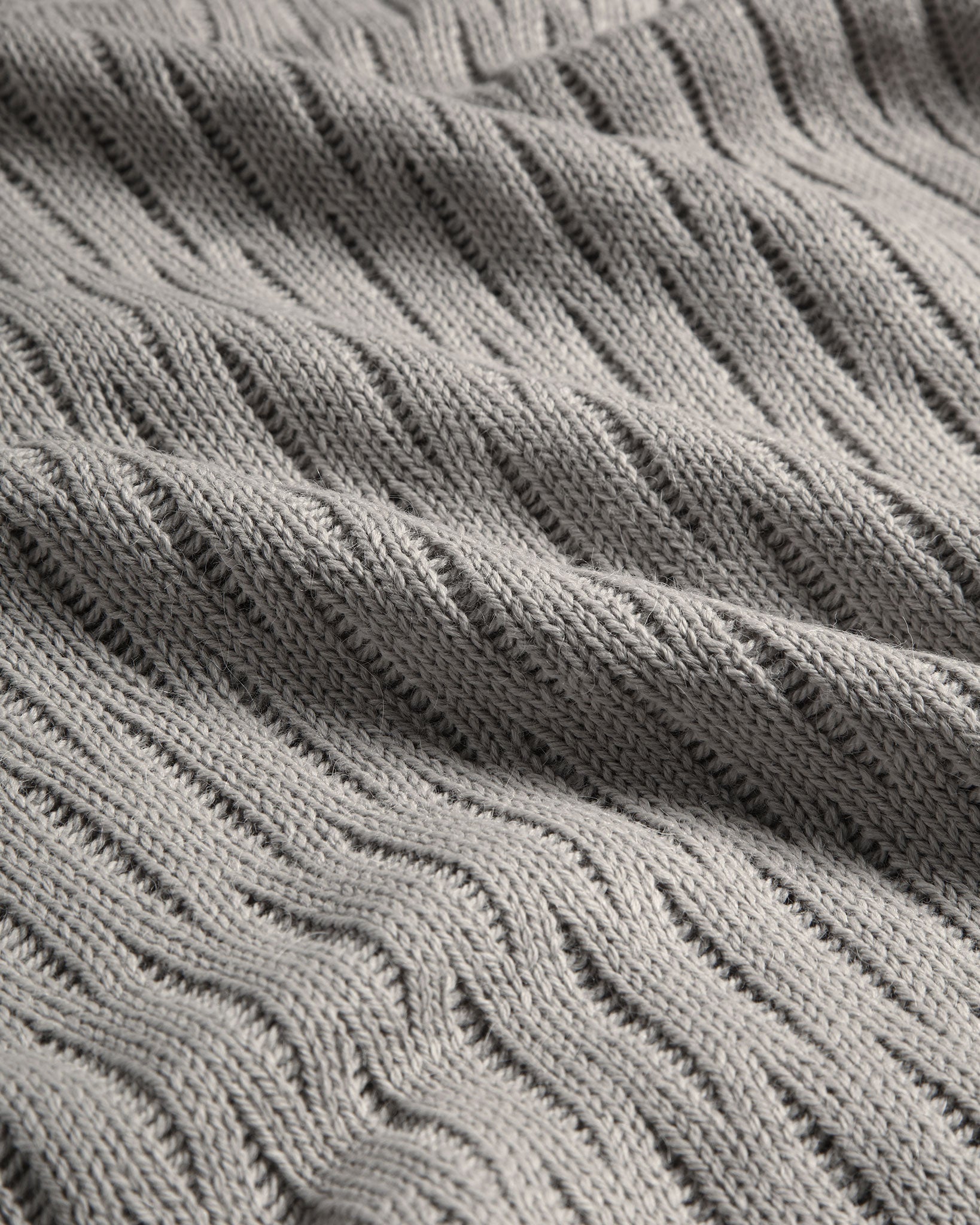 Knitted Polo Long Sleeve (Grey)