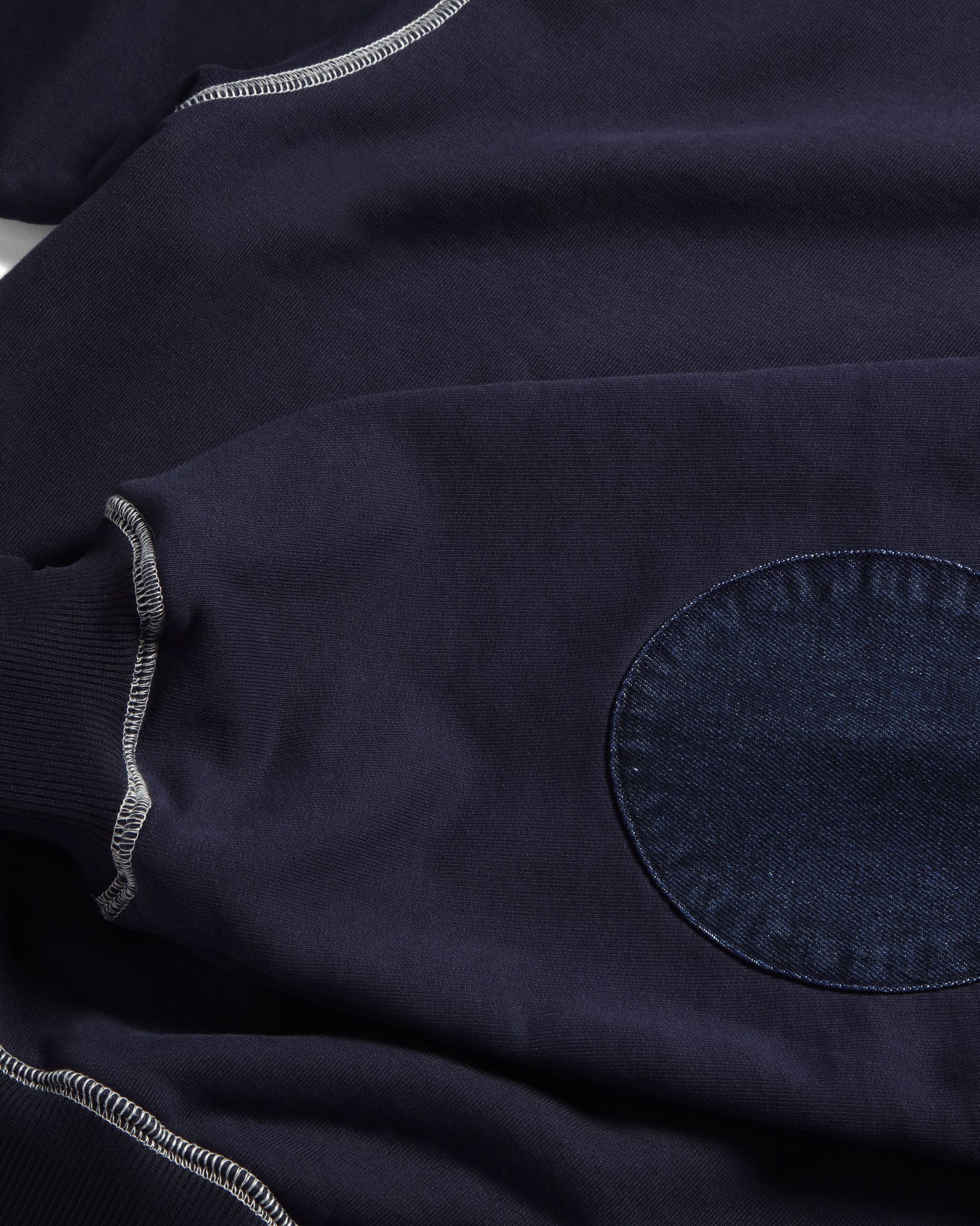 Denim Elbow Sweatshirt (Blue)